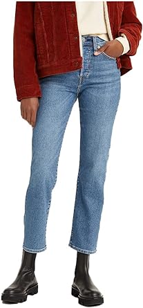 Photo 1 of Levi's Women's Wedgie Straight Jeans 28 (New) Love in the Mist