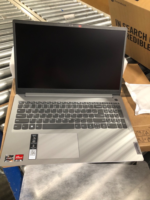 Photo 5 of **USED NO DISC DRIVE** Lenovo IdeaPad 3 15.6" Full HD Touchscreen Laptop, Ryzen 7 5700U, 12GB RAM, 512GB SSD, Windows 11 Home, Cloud Grey