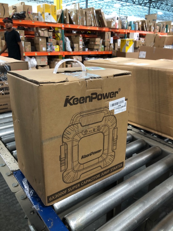 Photo 3 of KeenPower 6000A Super Capacitor Battery-Less Portable Jump Starter for 12V Car, Built-in 6 * 3000F Supercapacitor, No Pre-Charging Need, Extremely Safe, Always Ready Jump Start All 12V Car