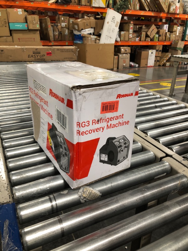 Photo 1 of Robinair (RG3 Portable Refrigerant Recovery Machine – 115V, 60Hz, for Both Liquid and Vapor Refrigerant, White