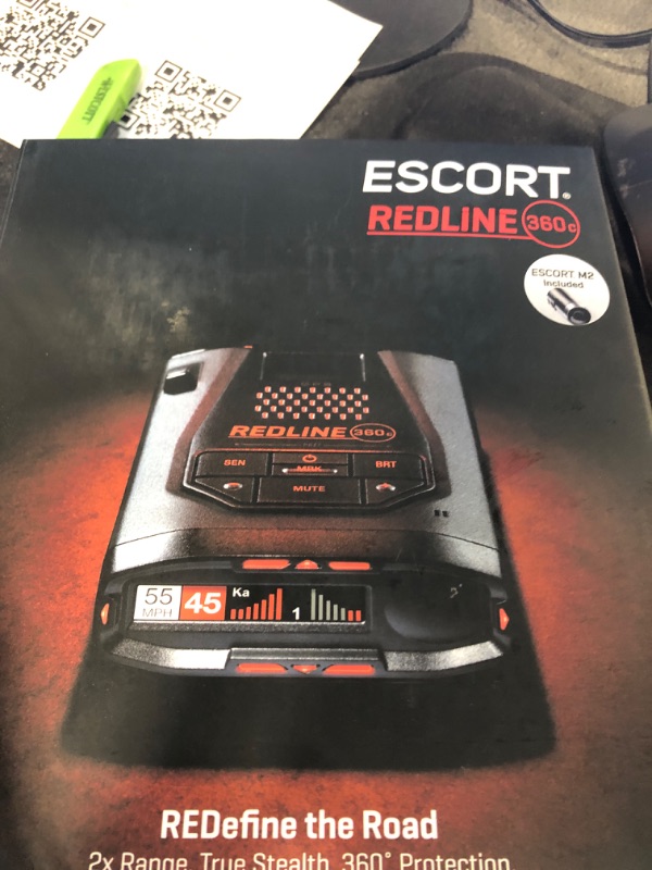 Photo 2 of Escort Redline 360C Laser Radar Detector & Escort M2 Smart Dash Cam Bundle - 1080P Full HD Video, Extreme Range, AI Assisted Filtering, Built-in WiFi, GPS Based and Escort Live App, 0100057-1