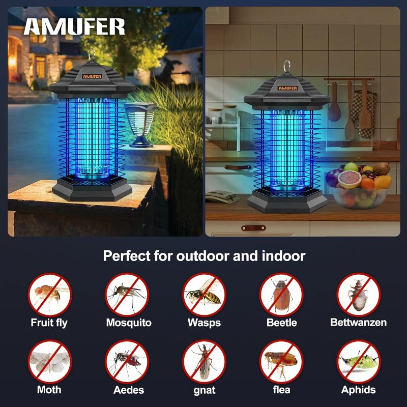 Photo 4 of 
Bug Zapper Mosquito Zapper for Outdoor & Indoor, Upgraded 3 Mosquito Control Technologies, 2 Safety