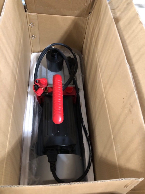 Photo 1 of AUTOGEN 2-Stage 12CFM Vacuum Pump, 1/2HP 0.2Pa 110V Air Vacuum Pump for R12 R22 R134a R410a, Rotary Vane Vacuum Pump for HVAC/AUTO AC Refrigerant Recharging, Degassing Wine, Milking Cow