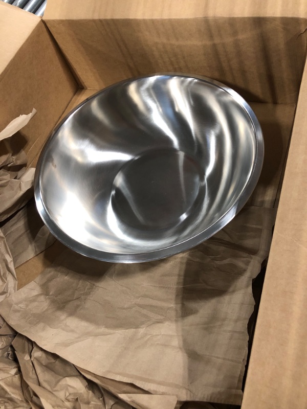 Photo 1 of Ybmhome YBM HOME Stainless Steel Mixing Bowl - Premium Polished Mirror Nesting Metal Bowl for Cooking and Serving, Stackable for Convenient Storage-0.75 Quart, 2532, silver (2532vc)