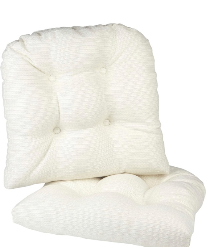 Photo 1 of Visit the Klear Vu Store
4.5 4.5 out of 5 stars 3,234
Klear Vu Gripper Overstuffed Universal Non-Slip Dining Chair Cushions for Kitchen Decor or Office Use, U-Shaped Skid-Proof Seat Pad, 17x17x3 Inches, 2 Count (Pack of 1), 08 Ivory