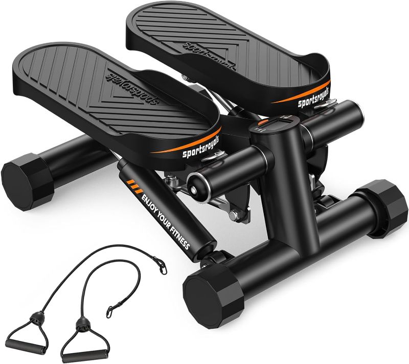 Photo 1 of Sportsroyals Stair Stepper for Exercises-Twist Stepper with Resistance Bands and 330lbs Weight Capacity