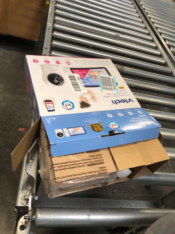 Photo 1 of VTech RM7764HD 1080p WiFi Remote Access Baby Monitor, 360° Pan&Tilt, 7” 720p HD Display, HD Night Vision, Soothing Sounds, 2-Way Talk, Temperature Sensor, Motion Detection, iOS & Android 1 Camera