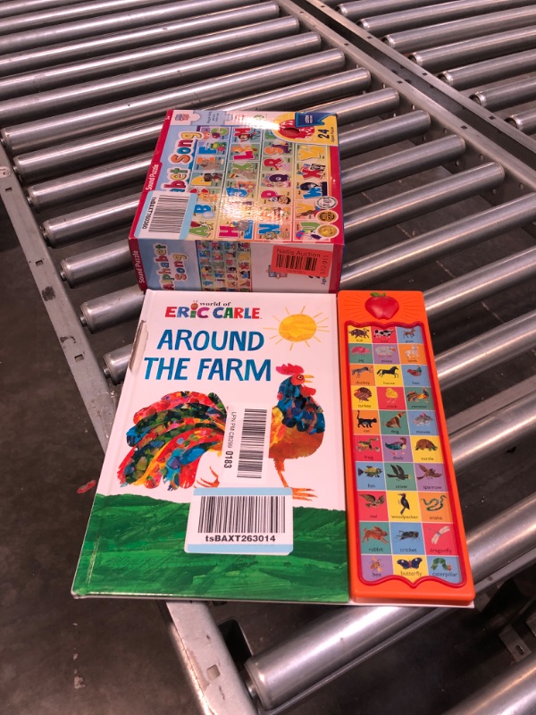 Photo 3 of Bundle:
$12: World of Eric Carle, Around the Farm 30-Button Animal Sound Book - Great for First Words - PI Kids
$12: MasterPieces 24 Piece Sing-A-Long Alphabet Sound Floor Puzzle For Kids 18"x24" Alphabet Song