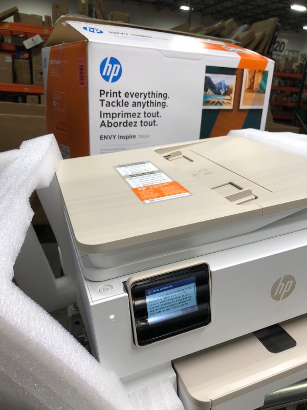 Photo 1 of HP Envy Inspire 7955e Wireless Color All-in-One Printer with Bonus 6 Months Instant Ink with HP+ (1W2Y8A)