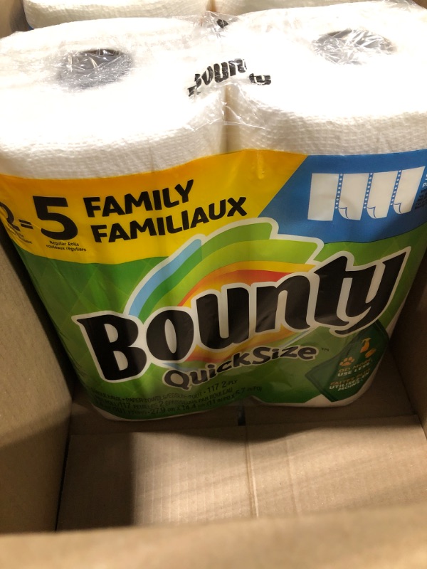 Photo 2 of Bounty Select-A-Size Paper Towels, 2 Double Plus Rolls, White, 2 Double Plus Rolls = 5 Regular Rolls