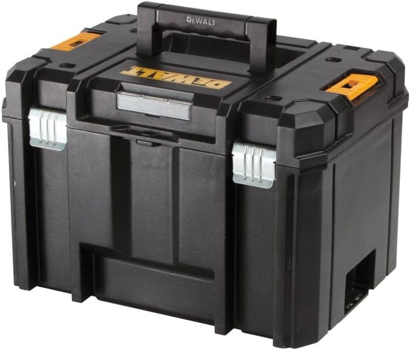 Photo 1 of DEWALT TSTAK Tool Box, Extra Large Design, Removable Tray for Easy Access to Tools, Water and Debris Resistant (DWST17806)