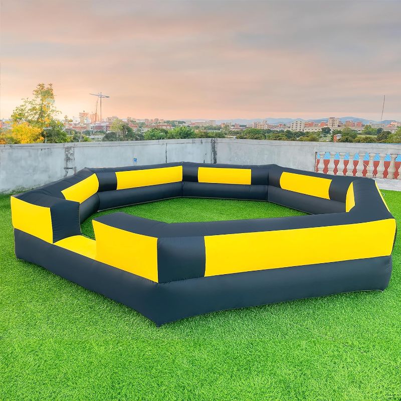 Photo 1 of 15FT Gaga Ball Pit Inflatable with Powerful Blower, Portable Gagaball Court for Indoor Outdoor School Family Activities Inflatable Sport Games More Durable