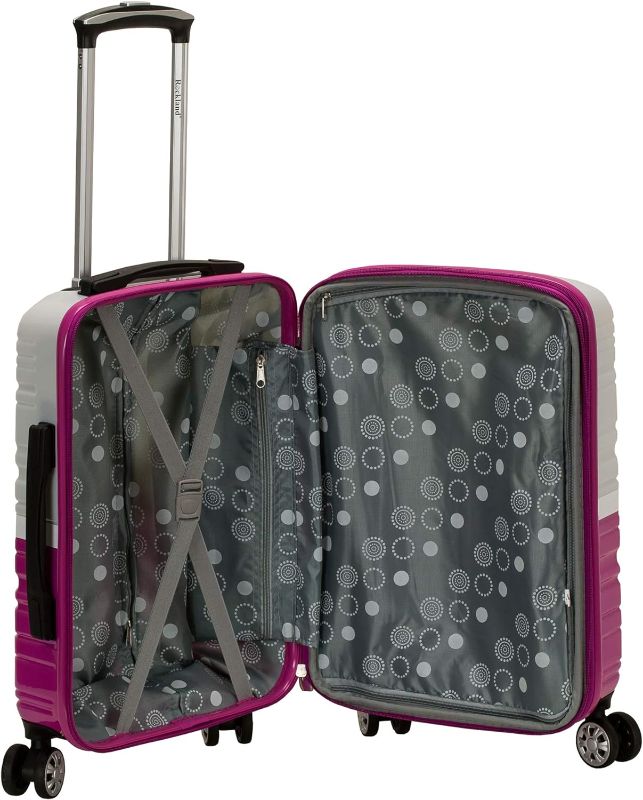 Photo 1 of Rockland Melbourne Hardside Expandable Spinner Wheel Luggage, Carbon, Carry-On 20-Inch Carry-On 20-Inch Carbon