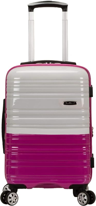 Photo 1 of Rockland Melbourne Hardside Expandable Spinner Wheel Luggage, Carbon, Carry-On 20-Inch Carry-On 20-Inch Carbon