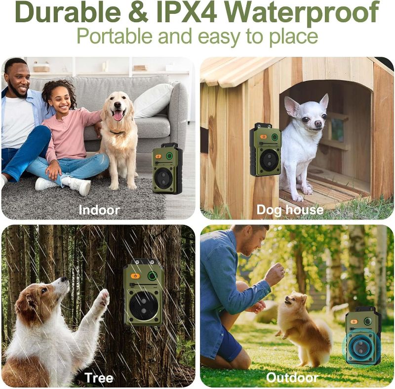 Photo 1 of 16 Camo Anti Barking Devices, 50FT Sonic Barking Deterrent Devices Bark Box with 3 Modes, Safe & Rechargeable Dog Bark Control Device Dog Silencer, Dog Bark Training Device for Outdoor & Indoor Use