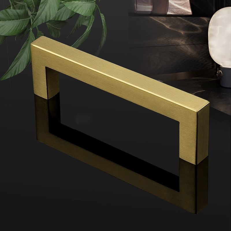 Photo 1 of 2 Probrico 10 Pack 4 inch Square Kitchen Cabinet Handles Brushed Brass, Stainless Steel Cabinet Drawer Handles, Gold Cabinet Pulls Kitchen Drawer Handles
20 count total 