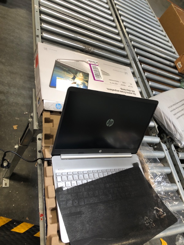 Photo 3 of 2022 Newest HP 15.6" HD Non-Touch Laptop 11th gen Intel Core i3-1115G4, 8GB RAM, 256GB SSD, HD Webcam, WiFi, Bluetooth 4.2, USB Type-C, HDMI, Windows 10 S, Natural Silver, LPT 2-Week Support