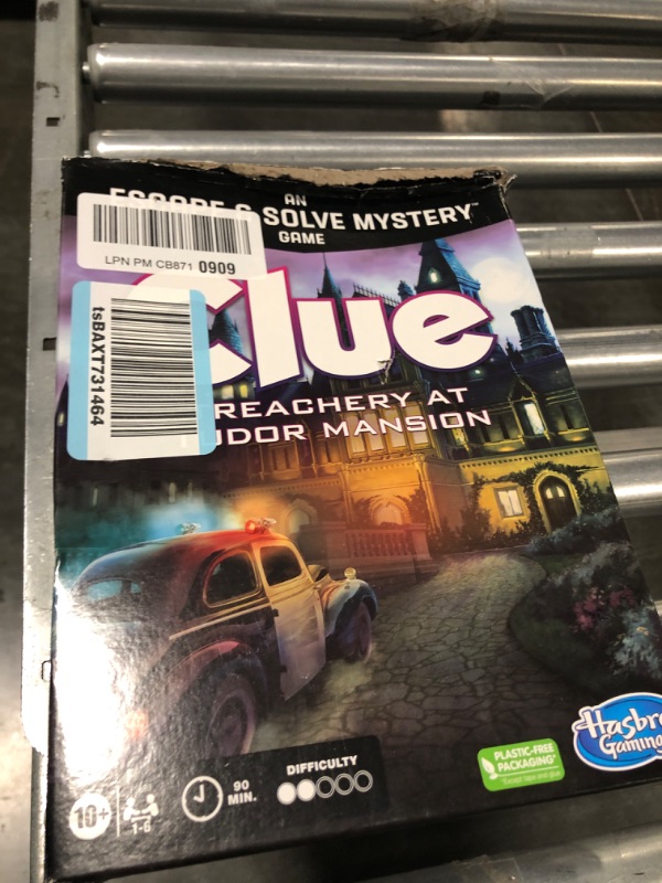 Photo 1 of Clue Board Game Treachery at Tudor Mansion, Clue Escape Room Game, Murder Mystery Games, Cooperative Family Board Game, Ages 10 and up, 1-6 Players1027574542
