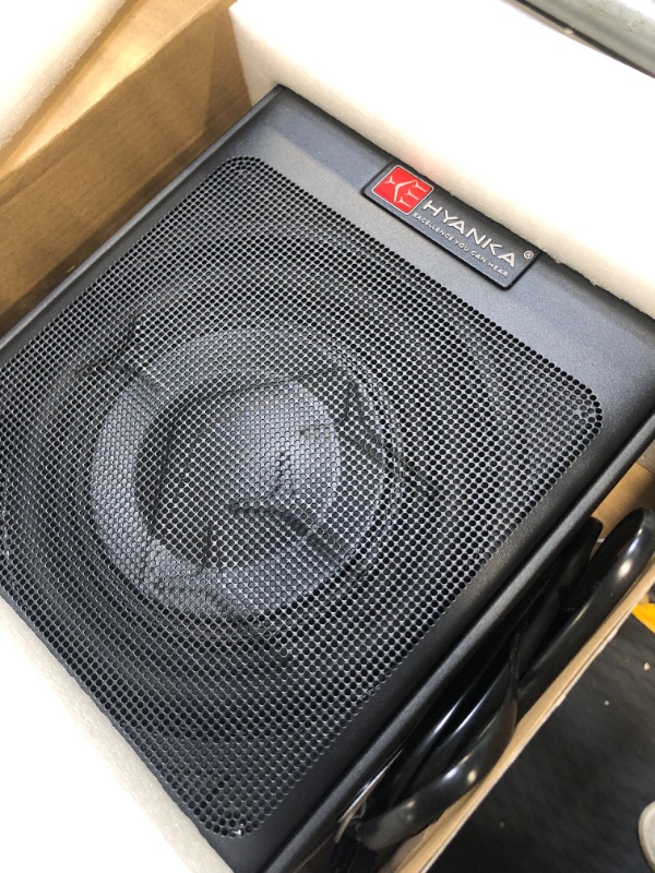 Photo 1 of H YANKA SDM-08MINI 400W 8 Inch Compact Powered Subwoofer Car Audio – Slim Underseat Car Subwoofer with Built-in Amp for Car/BEV/Truck/Jeep Audio (Slimer, More Compact)