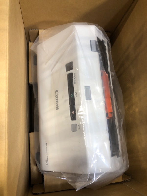 Photo 1 of Canon imageFORMULA R40 Office Document Scanner For PC and Mac, Color Duplex Scanning, Easy Setup For Office Or Home Use, Includes Scanning Software R40 Document Scanner