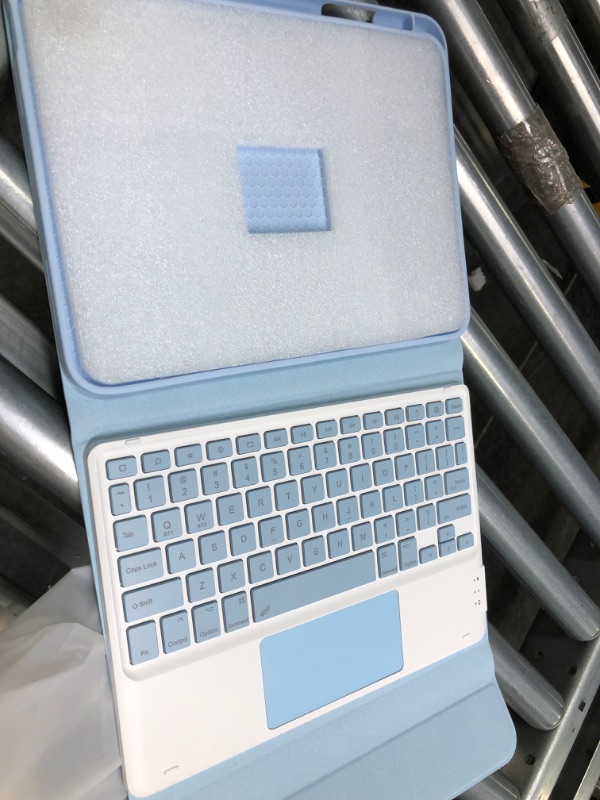 Photo 3 of GreenLaw iPad 10th Generation Case with Keyboard, Stain-Resistant Surface, Dual-Device Connection, 7 Color Backlit, Detachable Wireless Keyboard for iPad 10th Gen. 10.9" 2022, Light Sky Blue Y Series for iPad 10th Generation A-Light Sky Blue