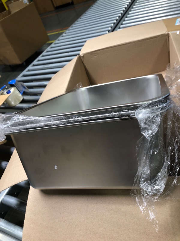 Photo 1 of 3 Packs Stainless Steel Litter Box for Cat and Bunny, 7.9 Inch Extra Large Metal Litter Box with High Sides Nonstick Litter Pan Easy to Clean Rust Proof Durable Litter Box (23.6 x 15.7 x 7.9'')