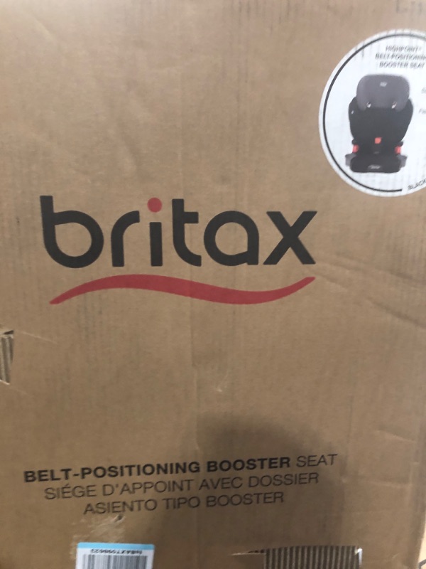 Photo 1 of Britax Highpoint Backless Belt-Positioning Booster Seat, SafeWash Black Ombre