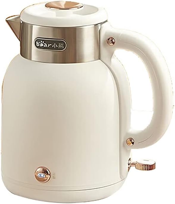 Photo 1 of **KETTLE ONLY//MISSING BASE** Bear ZDH-C15C1 Electric Kettle for Coffee & Tea, Stainless Steel Hot Water Boiler with Keep Warm Function, Auto Shut-Off, BPA Free, 1.5l, Ivory White