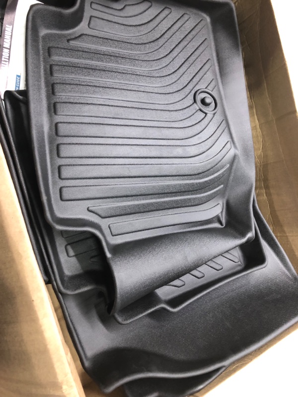 Photo 3 of HAFIDI®-Floor Mats Custom for Kia K5 2024-2021 (Only FWD Models) & 2020-2023 Hyundai Sonata All Weather Protection TPE Anti-Slip Automotive Floor Liners, Fits 1st & 2nd Row Full Set Accessories, Black K5 2021-2024 (Only FWD)& Sonata 2020-2023