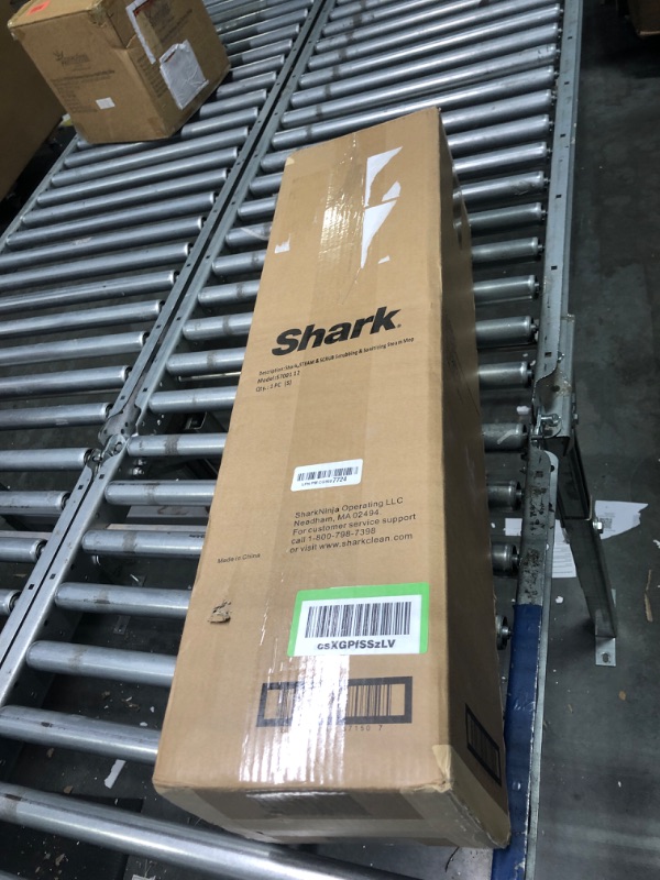 View 2 of Shark S7001 Mop, Scrub & Sanitize at The Same Time, Designed for Hard Floors, with 4 Dirt Grip Soft Scrub Washable Pads, 3 Steam Modes & LED Headlights, Gold, 13.7 in L x 6.75 in W x 46.5 in H