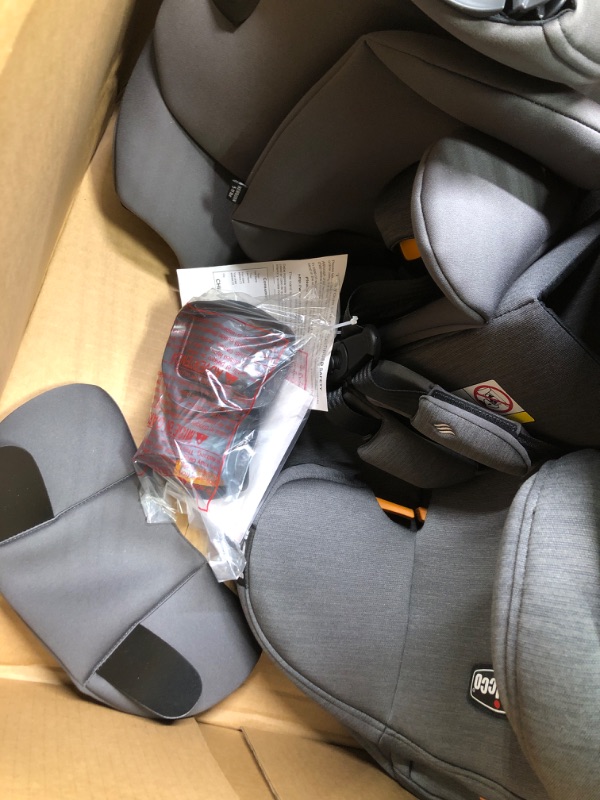 Photo 5 of Chicco OneFit ClearTex Slim All-in-One Car Seat, Rear-Facing Seat for Infants 5-40 lbs., Forward-Facing Car Seat 25-65 lbs., Booster 40-100 lbs., Convertible Car Seat | Slate/Grey