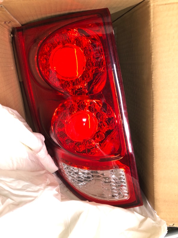 Photo 3 of CLERYEE Tail Light Assembly Compatible with Dodge Grand Caravan 2011-2020 LED Rear Light, OE-Style Replaces 5182535AF CH2800199, Bulb Included, Left Driver Side