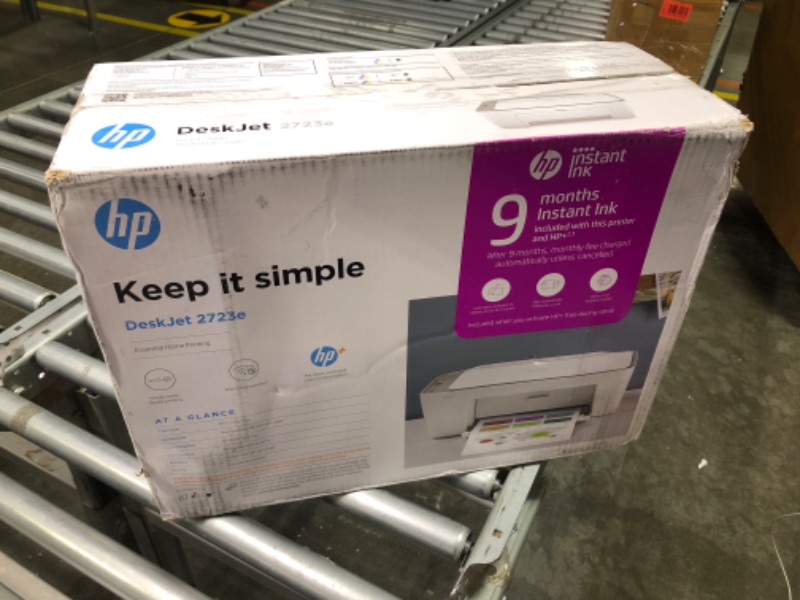 Photo 2 of HP DeskJet 2723e All-in-One Printer with Bonus 9 Months of Instant Ink