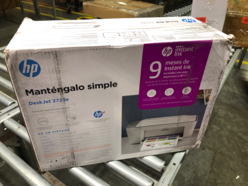 Photo 1 of HP DeskJet 2723e All-in-One Printer with Bonus 9 Months of Instant Ink