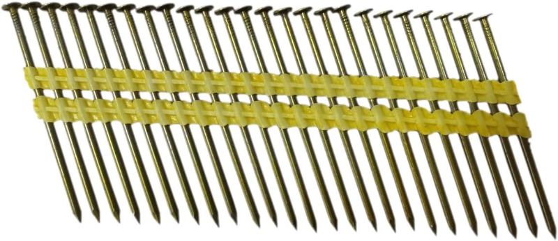 Photo 1 of 13-286 21 Degree Framing Nails, 3-Inch x 0.131-Inch Round Head Plastic Strip Collated Framing Nails Smooth Shank Nails for Framing Nailer Gun (4,000 Counts)