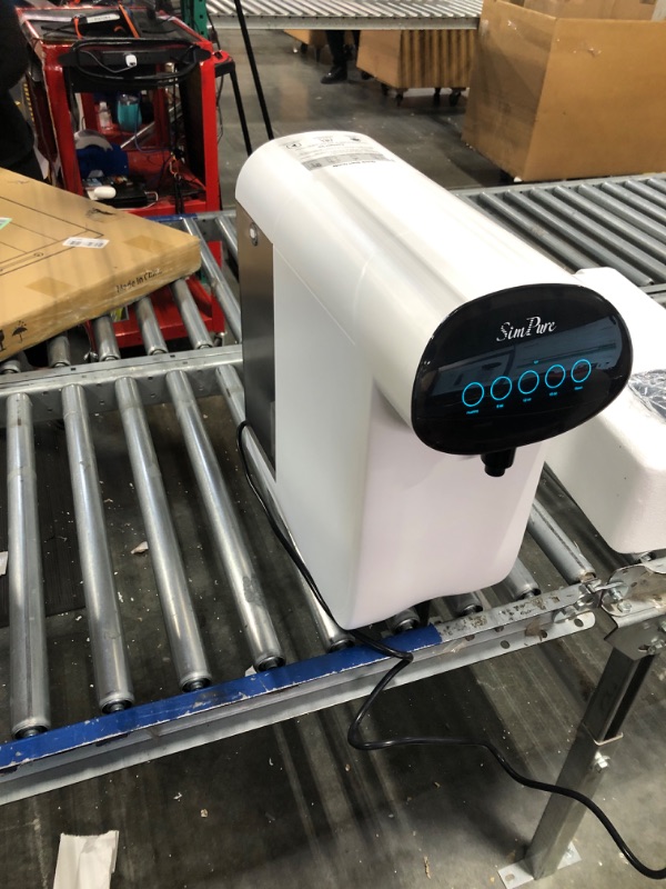 Photo 4 of SimPure Y7P-W UV Countertop Reverse Osmosis Water Filtration Purification System, 4 Stage RO Water Filter, Bottleless Water Dispenser, 4: 1 Pure to Drain, BPA Free (No Installation Required)