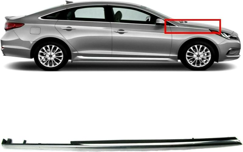 Photo 1 of Front Right ABS Chrome Fender Trim Molding Garnish Fits for 15-17 Hyundai Sonata, Replaces OEM 87772-C1000?75138