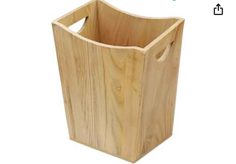 Photo 1 of 4.4 4.4 out of 5 stars 622
Honest Wood Trash Can,Rustic Farmhouse Style Wastebasket Bin with Handle for Living Room,Bedroom,Bathroom,Kitchen,Office(Natural)