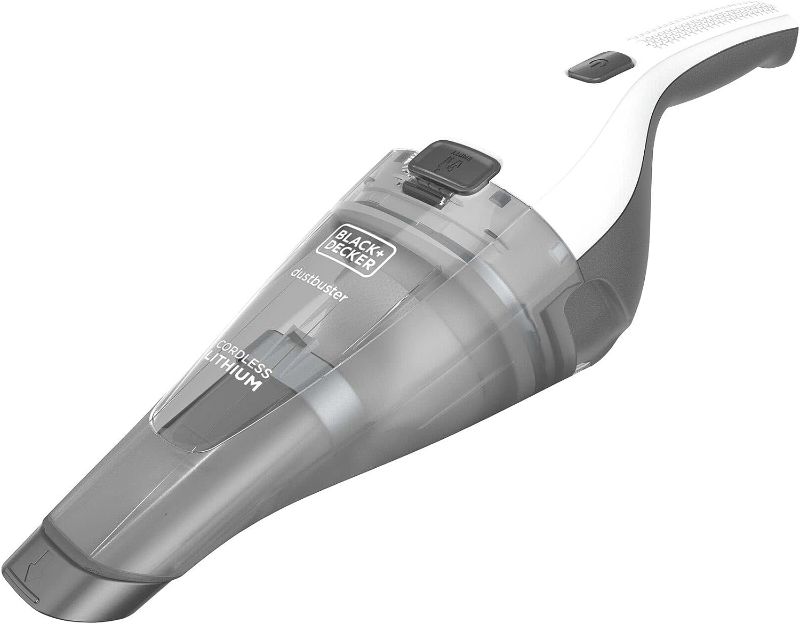 Photo 1 of BLACK+DECKER Dustbuster Handheld Vacuum, Cordless, White with Replacement Filter (HNVC215B10 & HNVCF10