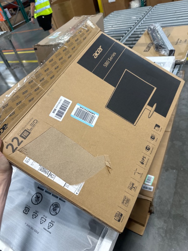 Photo 1 of Acer 21.5 Inch Full HD (1920 x 1080) IPS Ultra-Thin Zero Frame Computer Monitor (HDMI & VGA Port), SB220Q bi Monitor only 21.5-inch