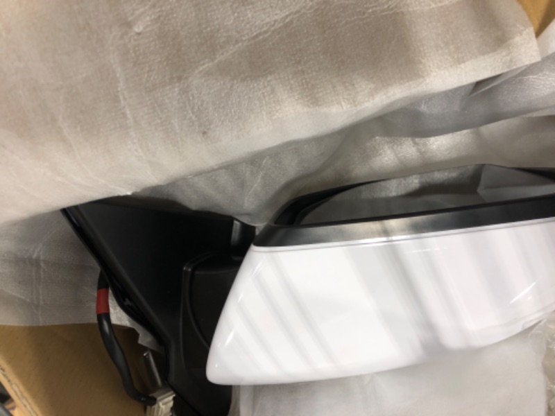 Photo 1 of A-Premium Driver Side Power Door Mirror - Compatible with Honda Civic 2016-2021 - Heated Manual Folding White Outside Rear View Mirror with Turn Signal - Replace# 76258TBCA12ZA