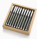 Photo 1 of 0.7mm Black Ink Gel Ink Rollerball Pens 2 in 1 Medium Point Pens with Stylus Work Pen Smooth Writing for Office Black gel pen (Dark Grey-18pack)