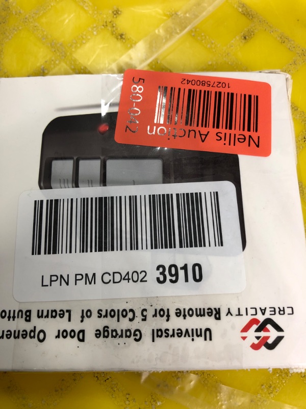 Photo 3 of CreaCity Garage Door Opener Remote, Universal Replacement for LiftMaster 893Max, 3-Button Remote with Visor Clip for Garage Door Openers with Green Orange Red Purple Yellow Learn Button 2 Pack Visor Clip-2Pack