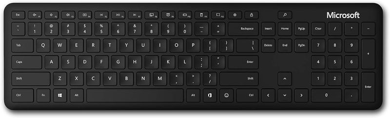 Photo 1 of Microsoft Bluetooth Desktop - Matte Black. Slim, Compact, Wireless Bluetooth Keyboard and Mouse Combo. Extra - Long Battery Life. Works with Bluetooth Enbaled PCs/Mac