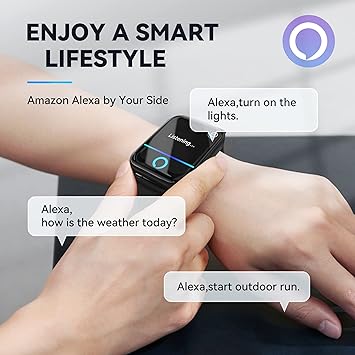 Photo 1 of Smart Watch for Men(Answer/Make Call),Alexa Built-in,1.8"Fitness Tracker with Heart Rate Sleep SpO2 Monitor,100 Sport Mode,5ATM Waterproof,Activity Trackers and Smartwatches for iOS and Android Phones