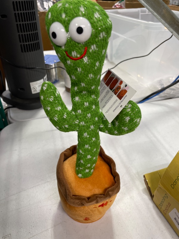 Photo 1 of Baby Dancing Cactus for Baby Toys Boys Girls, Dancing Cactus Mimicking Toy Talking Cactus Toy 6 to 12 Month Old Baby Toys, Talking Imitation Toys Glowing Musical Toys Children's Educational Toys