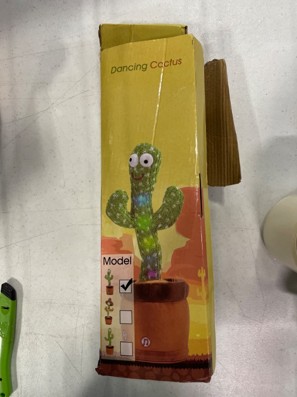 Photo 1 of Baby Dancing Cactus for Baby Toys Boys Girls, Dancing Cactus Mimicking Toy Talking Cactus Toy 6 to 12 Month Old Baby Toys, Talking Imitation Toys Glowing Musical Toys Children's Educational Toys