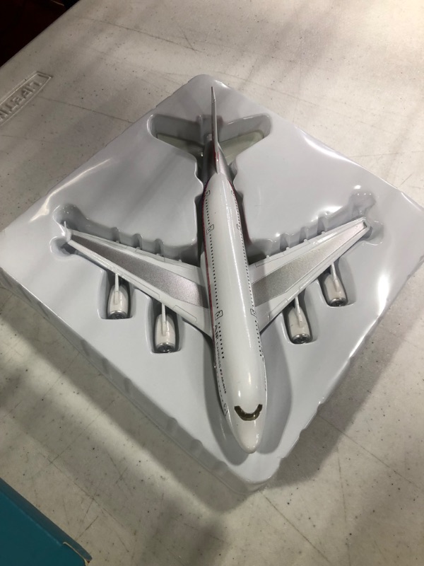 Photo 1 of Crelloci Airplane Toys Bump and Go Airlines Die Cast Metal Model Plane Toy with Lights and Sounds, 3D Anatomy View, Blue Aircraft for Kids Toddler Boys 3-12 Years Old Gift White
