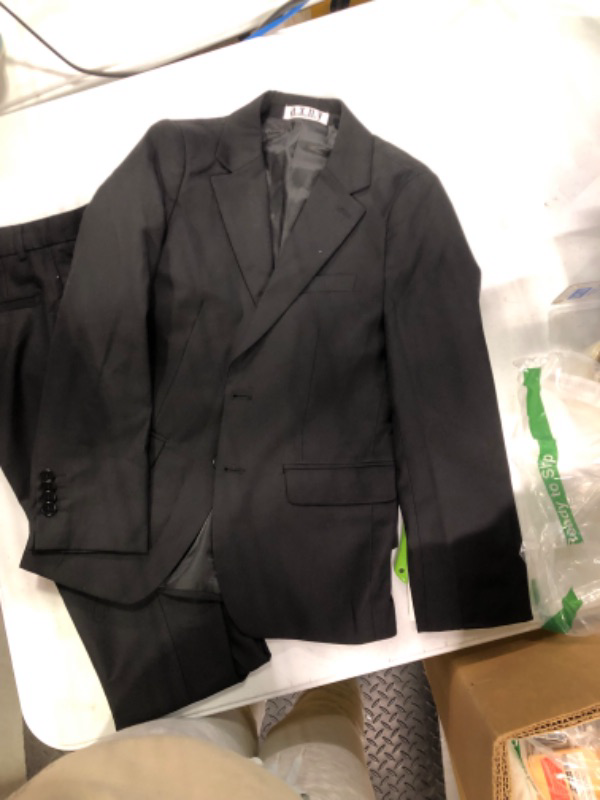 Photo 2 of American Exchange Boys Solid Vested Suit-Husky Sizes 8 Husky Black