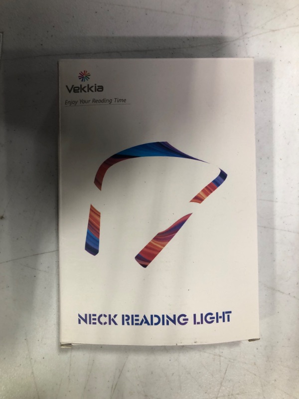 Photo 3 of Vekkia The Newest Rechargeable LED Neck Reading Light, Book Light for Reading in Bed, 3 Colors & 5 Brightness Adjustable, Long Lasting. Perfect for Reading, Knitting, Camping & Repairing